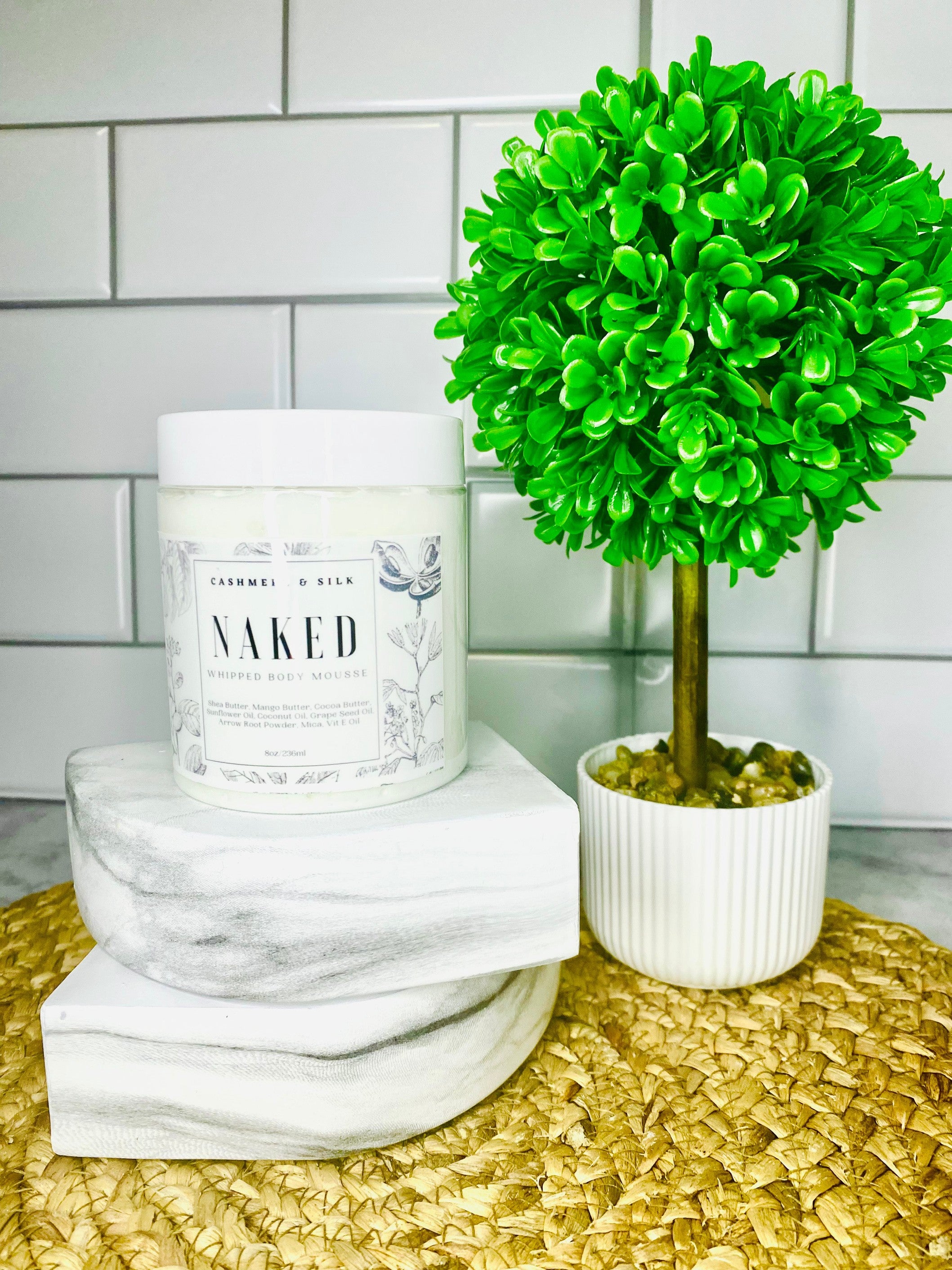 Naked Coconut Whipped Body Butter Mousse - Sugarcane Beauty LLC